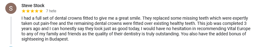 Happy patient reviews